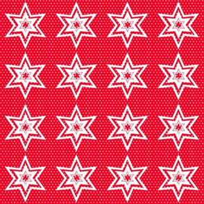 Polka Dotted Stars, Red
