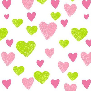 pink hearts