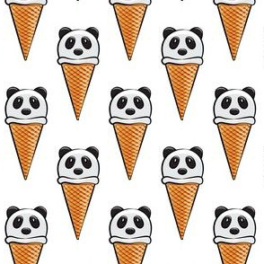panda icecream cones 