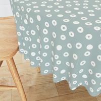 Cream Dots On Teal (Medium)