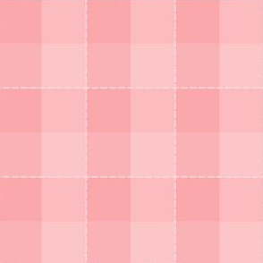 Checks N Stitches: Millennial Pink Check, Checkered Pattern