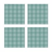 Checks N Stitches: Small Watery Blue Check, Blue Green Check Pattern