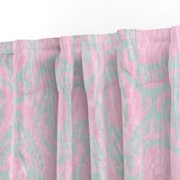 Scrolled Ringed Ikat Cherry Blossom Glacier