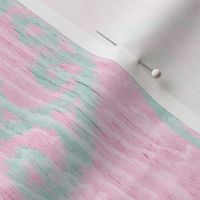 Scrolled Ringed Ikat Cherry Blossom Glacier