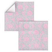 Scrolled Ringed Ikat Cherry Blossom Glacier