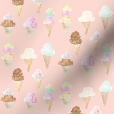 ice cream cones pink