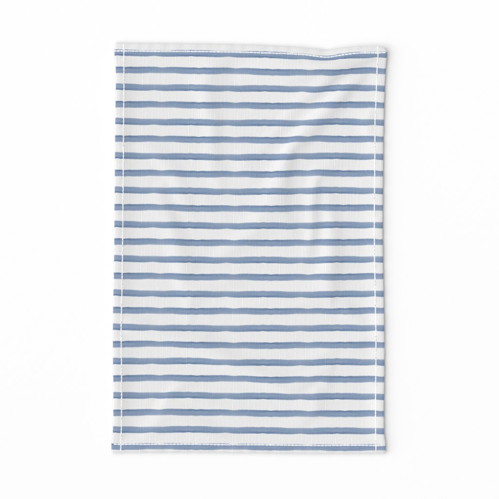 Blue Watercolor Stripes