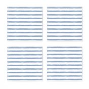 Blue Watercolor Stripes