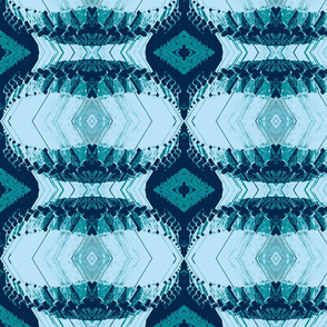 Geometric Pattern Blue