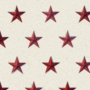 stars print red blue