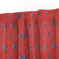 stars print red white and blue vintage