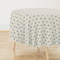 stars print blue engraved textured