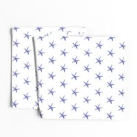 stars print blue engraved on white