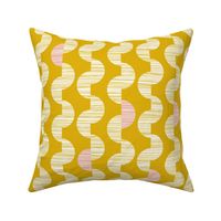 Chelsea - Goldenrod & Blush Retro Geometric