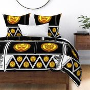 Skullie jack o' lantern pillow kit