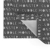 cuddle monster || grey (dark grey) C18BS