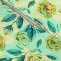 Watercolor vintage pale roses