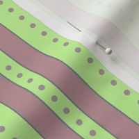 Stripes and Dots - Spring Lilac