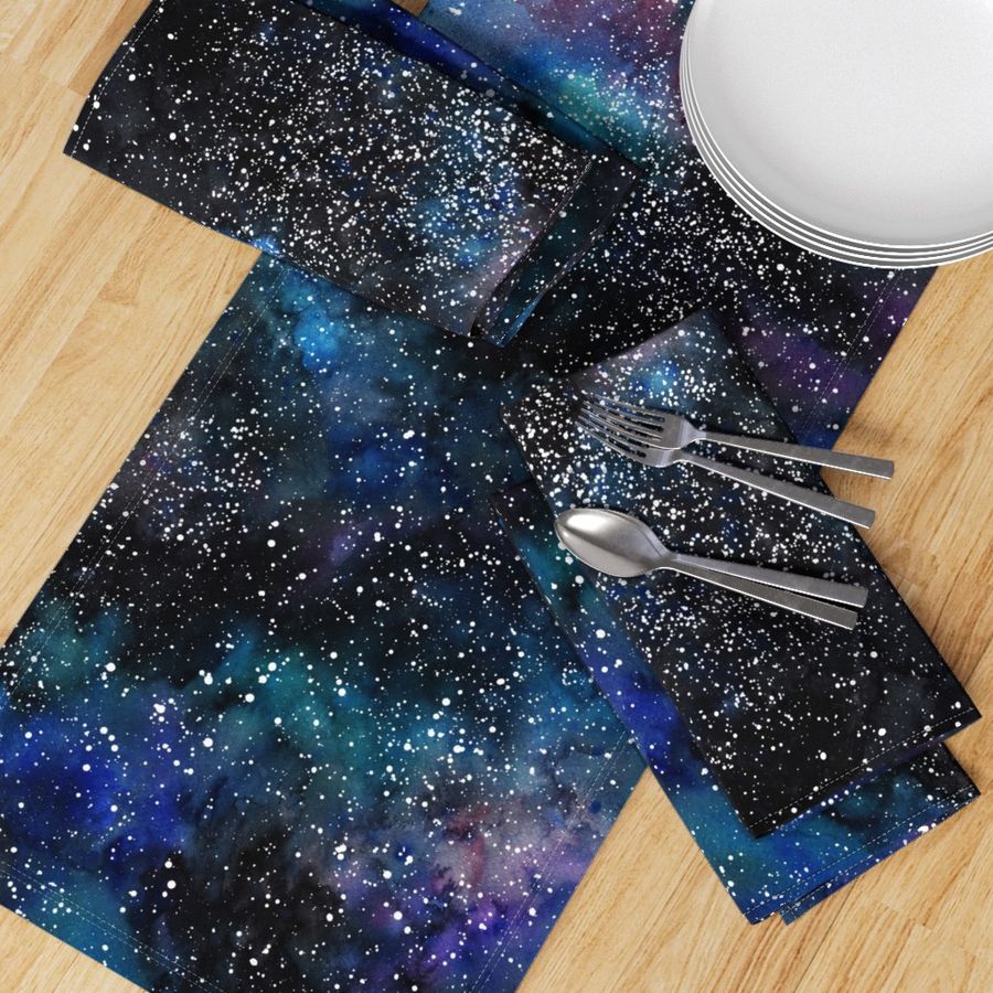 Space Galaxy Watercolor Nebula