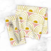 Aurora - Blush & Goldenrod Geometric Large Scale