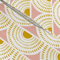 Aurora - Blush & Goldenrod Geometric Large Scale