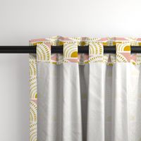 Aurora - Blush & Goldenrod Geometric Large Scale