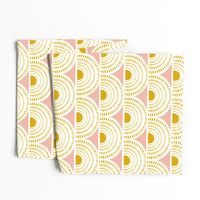 Aurora - Blush & Goldenrod Geometric Large Scale