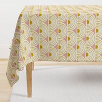 Aurora - Blush & Goldenrod Geometric Large Scale