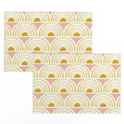 Aurora - Blush & Goldenrod Geometric Large Scale