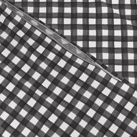 Black Watercolor Gingham