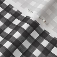 Black Watercolor Gingham