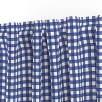 Navy Blue Watercolor Gingham