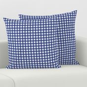 Navy Blue Watercolor Gingham