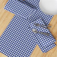 Navy Blue Watercolor Gingham