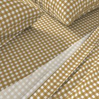 Gold Watercolor Gingham