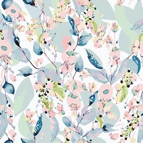 Annie 1 - Watercolor Floral Pattern