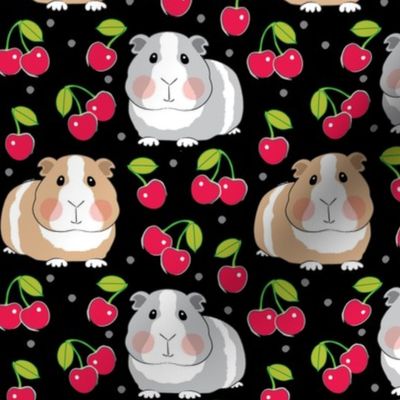guinea-pigs-and-cherries-on-black