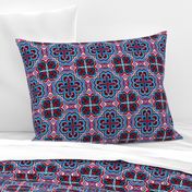 Red, White and Blue, Quatrefoil, small