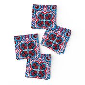 Red, White and Blue, Quatrefoil, small