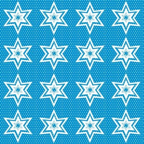 Polka Dotted Stars, Blue