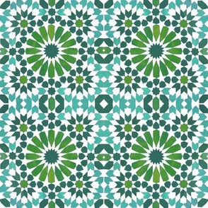  Moorish Moroccan Turquoise Stars