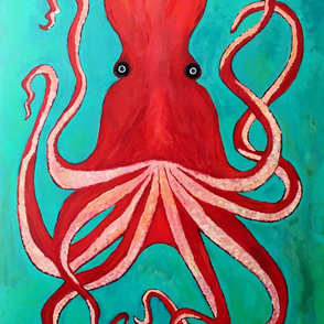 Red Octopus - Large Scale