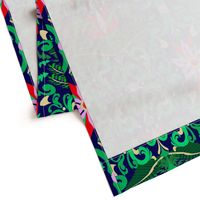 Tropical damask 4 navy