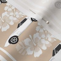 Corvette Luau car fabric for hawaiian shirt