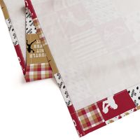 Football//Hustle Hit Never Quit - 49ers - Wholecloth Cheater Quilt