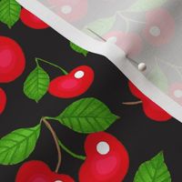 My Cherry Delight / cherries on black  