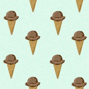 chocolate ice cream cones stripes summer beach food  mint solid