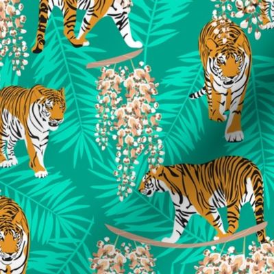 Siberian tiger. Mint pattern