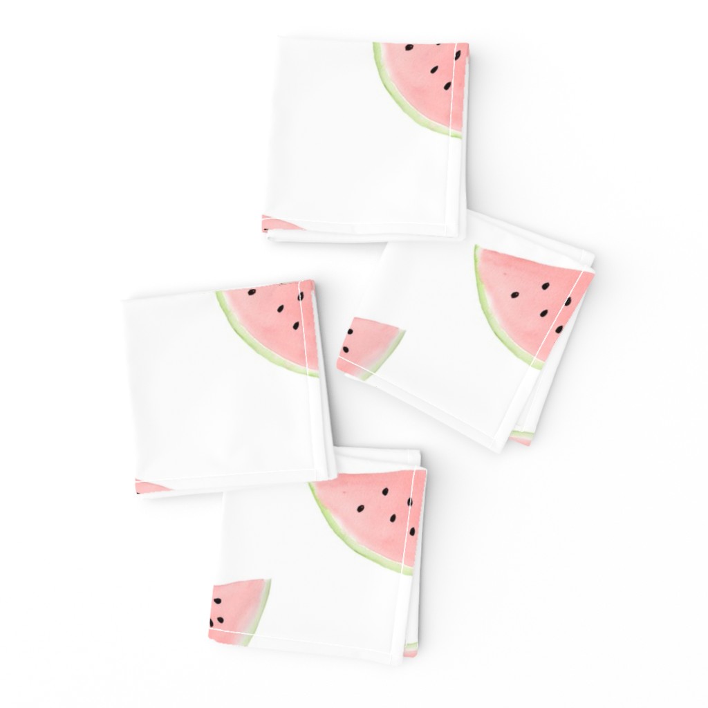 Watercolor Watermelon on White