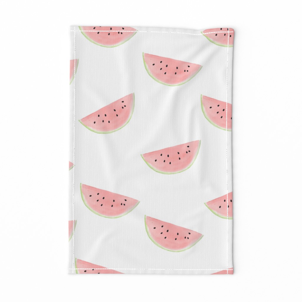 Watercolor Watermelon on White